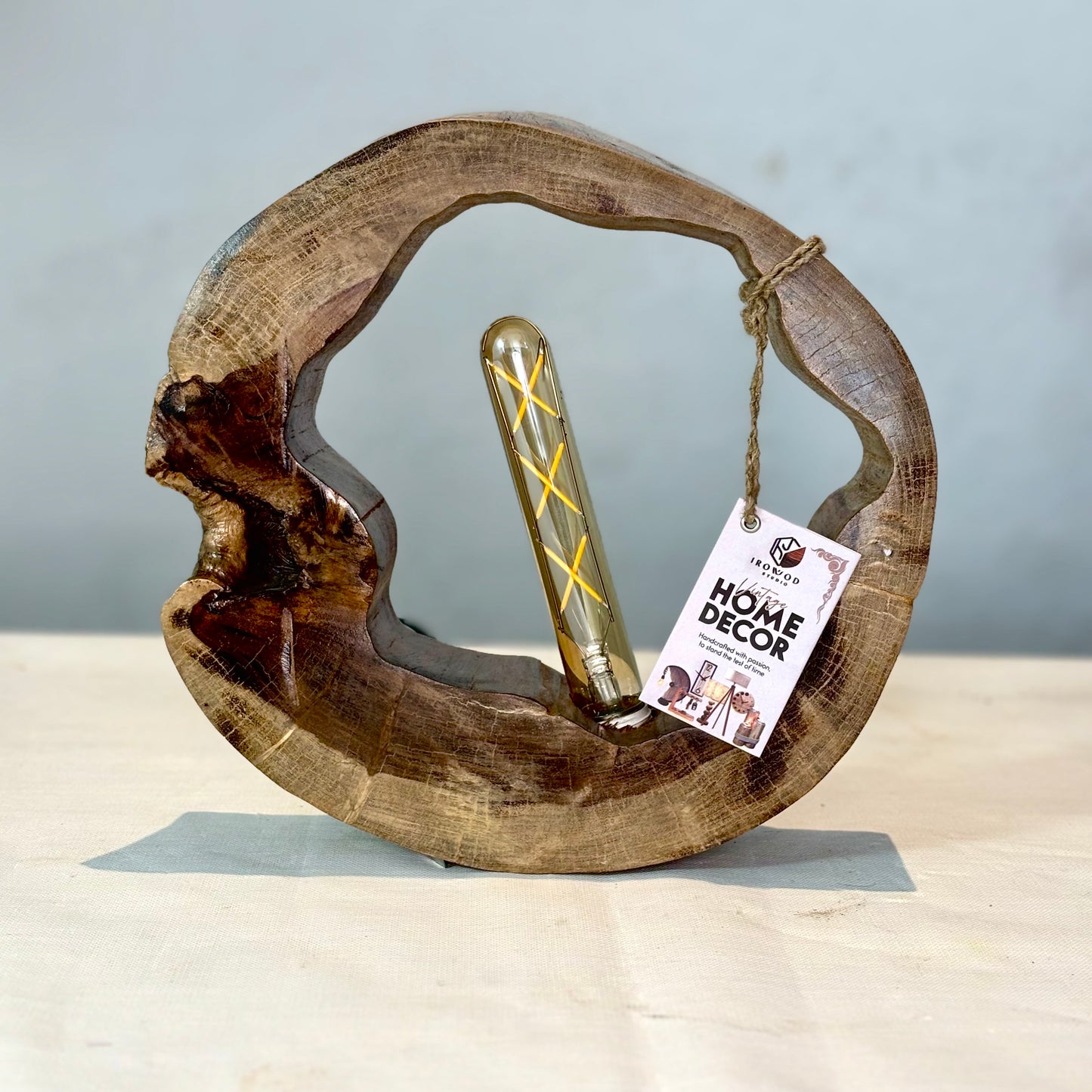 Wooden Core Lamp
