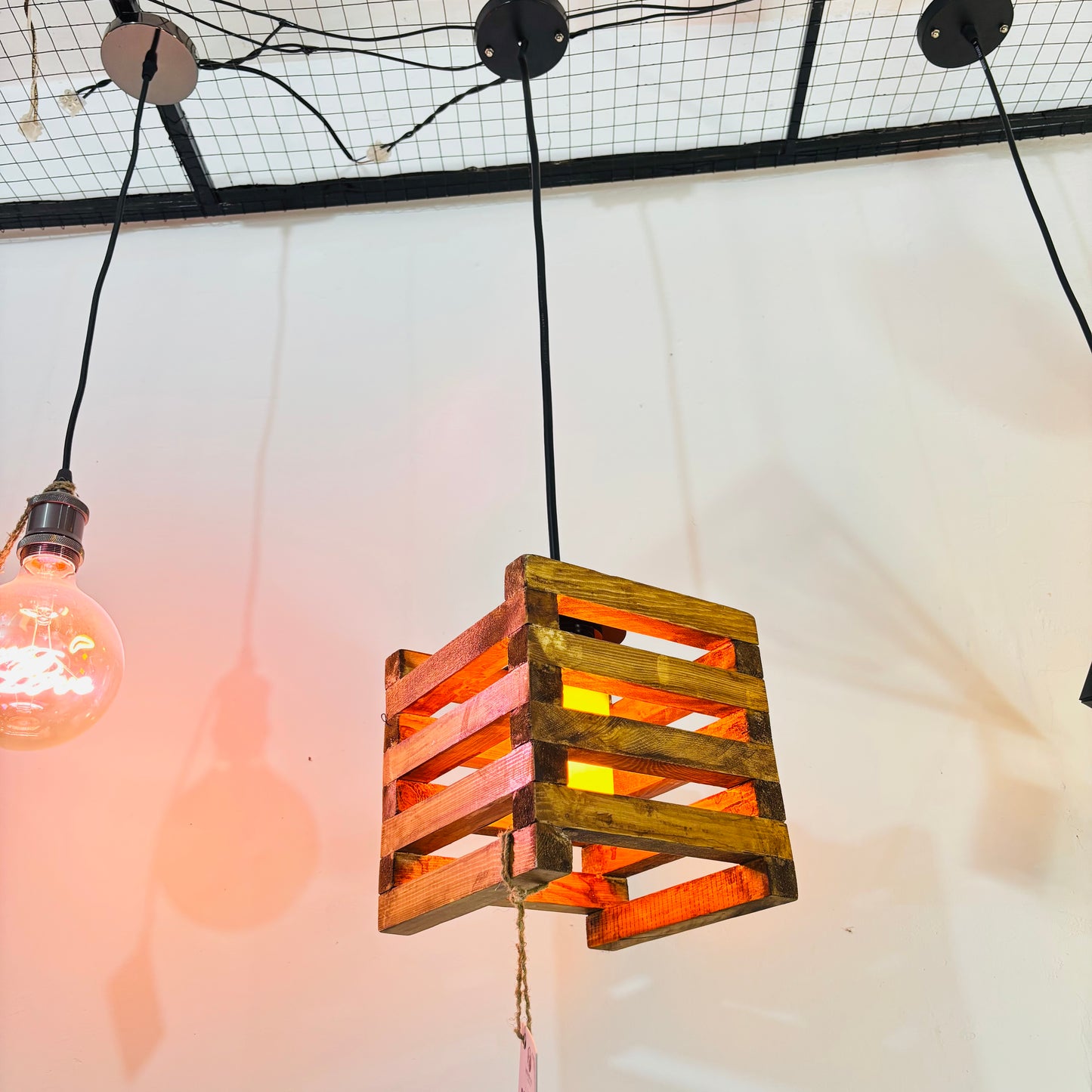 Square Block Fire Lamp