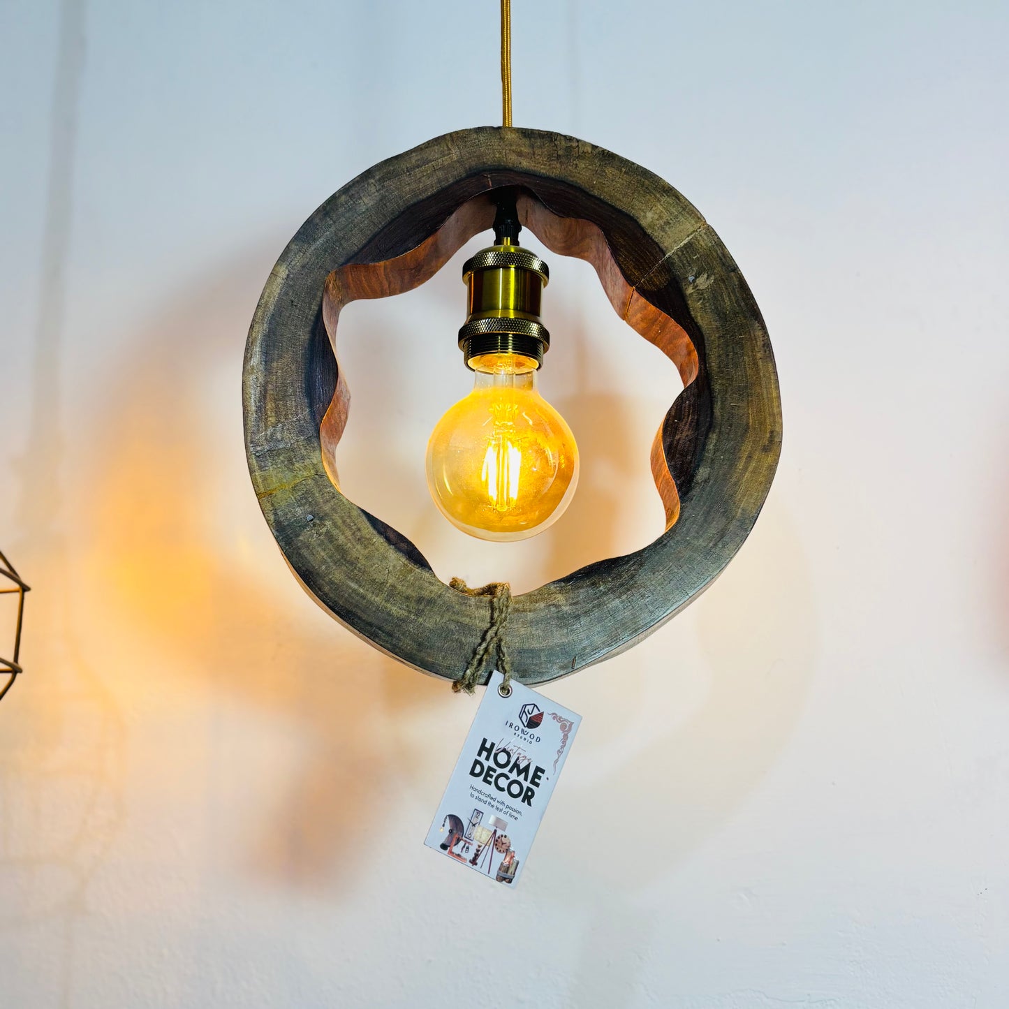 Artistic Sheesham Pendant Lamp