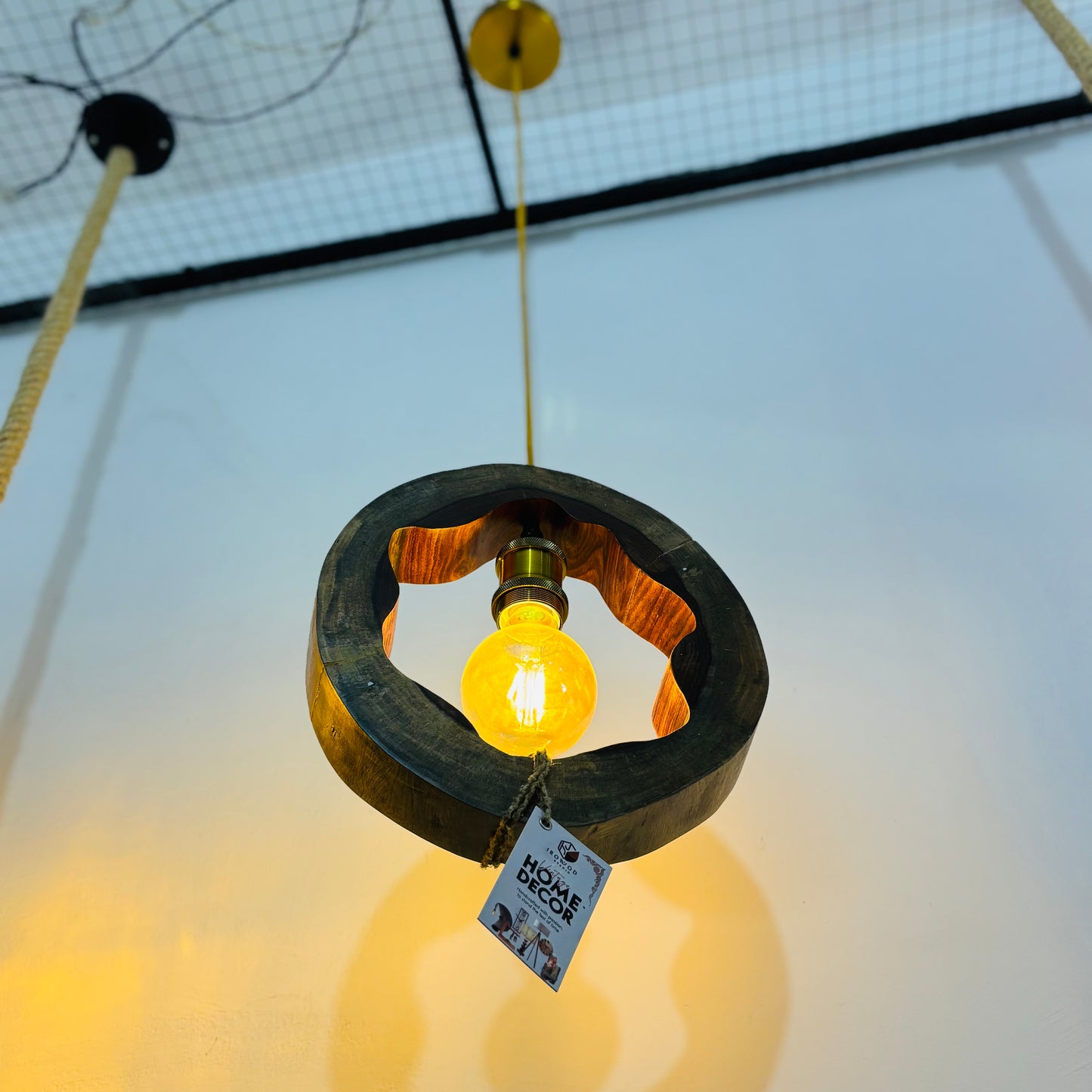 Artistic Sheesham Pendant Lamp