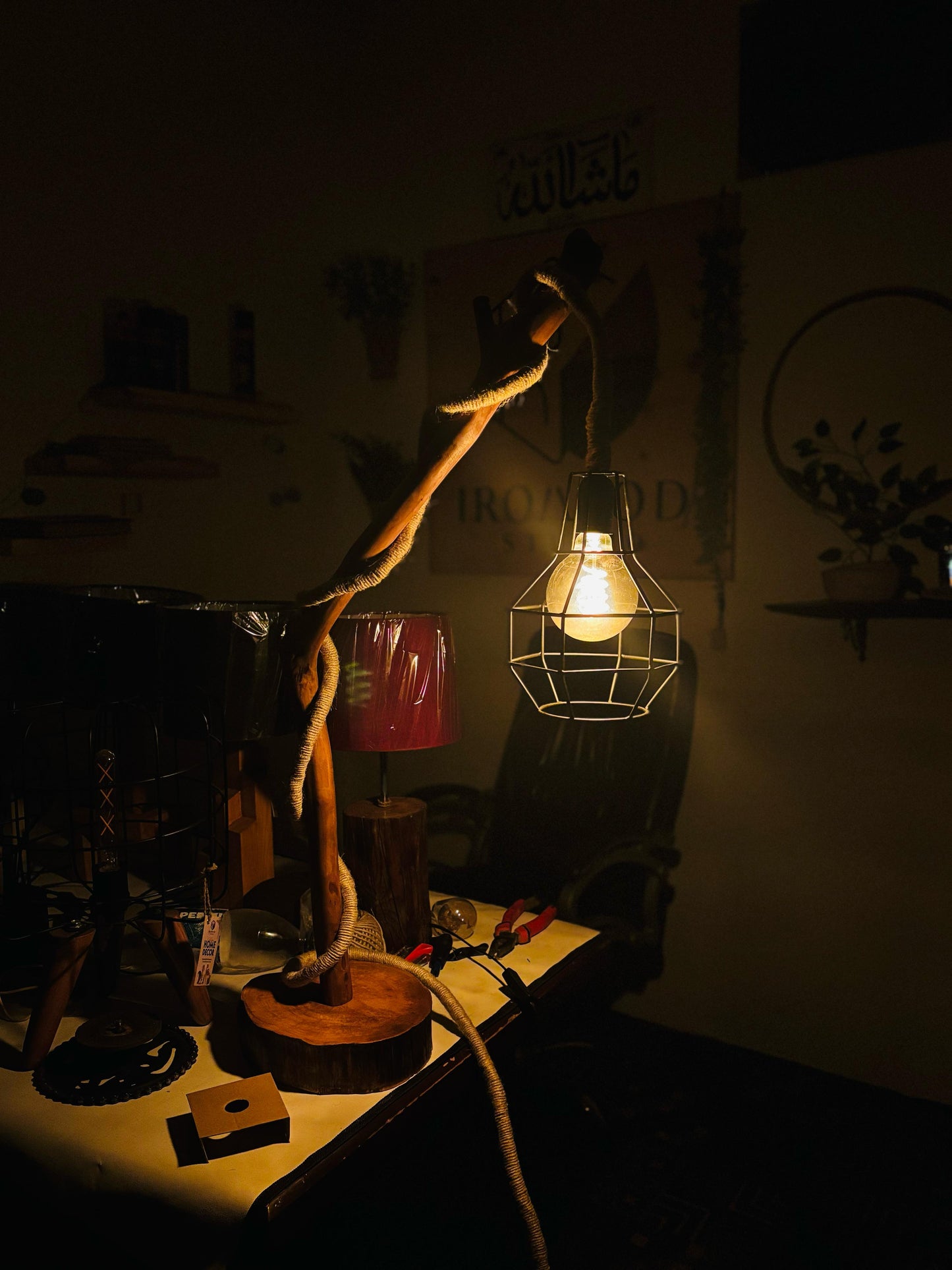 Wood Accent Floor Lamp (small)