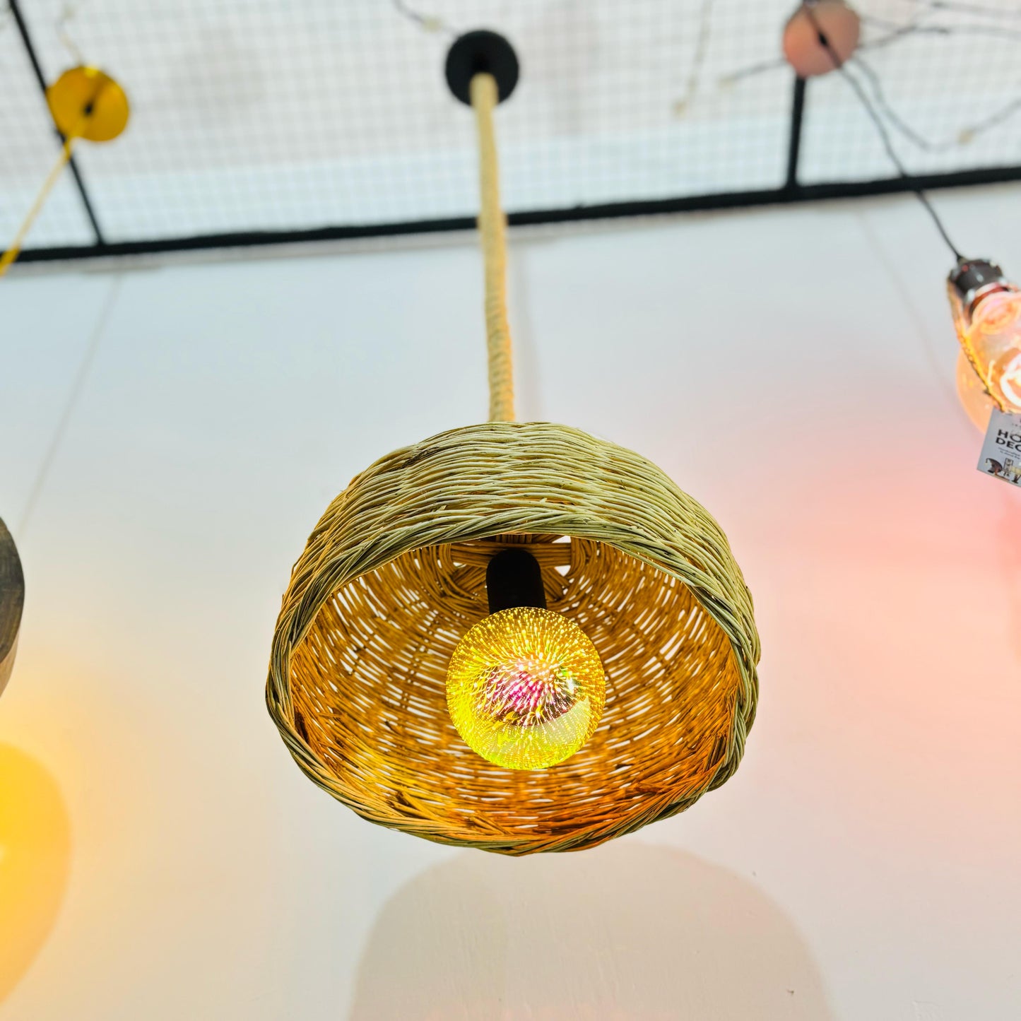 Vintage Rattan Light