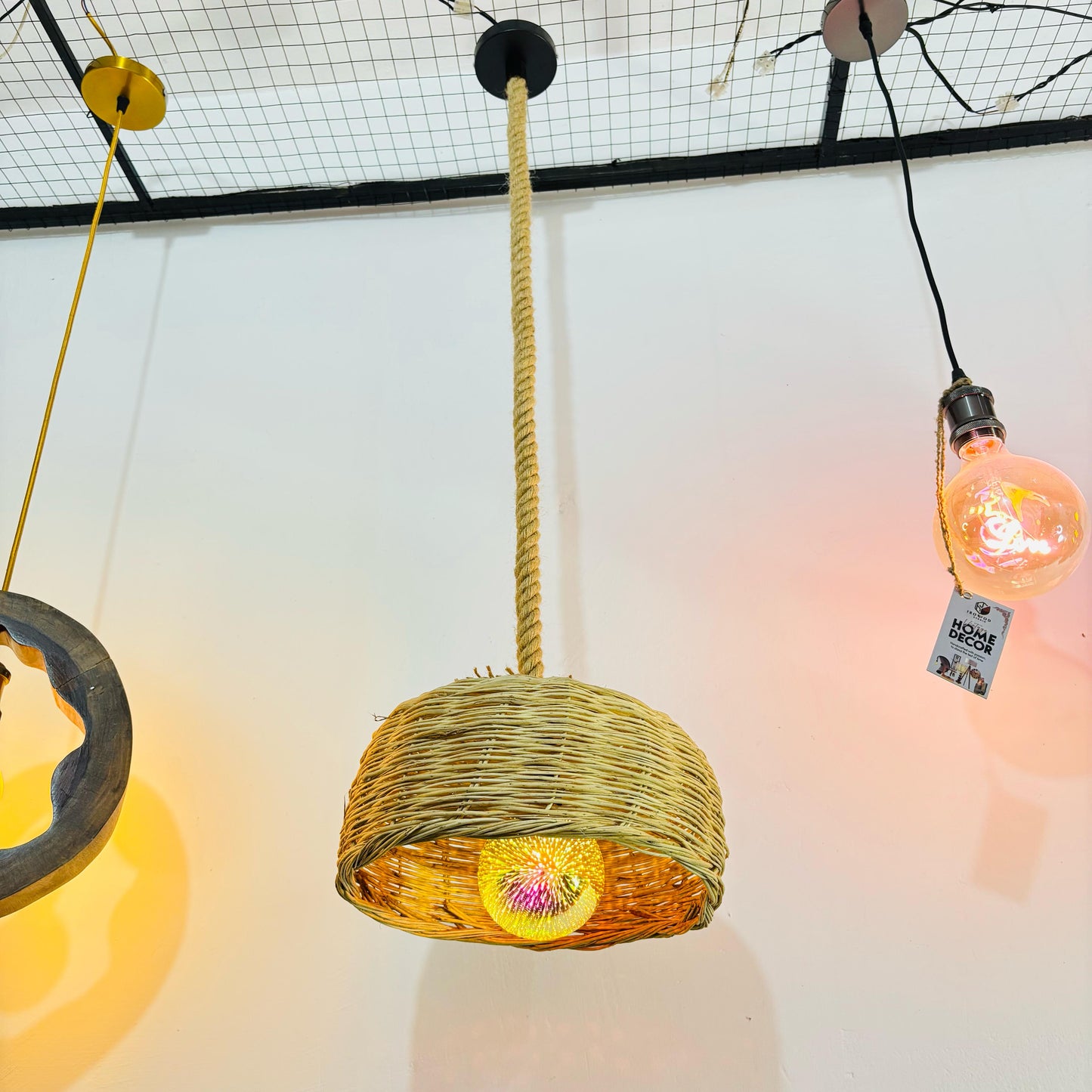 Vintage Rattan Light