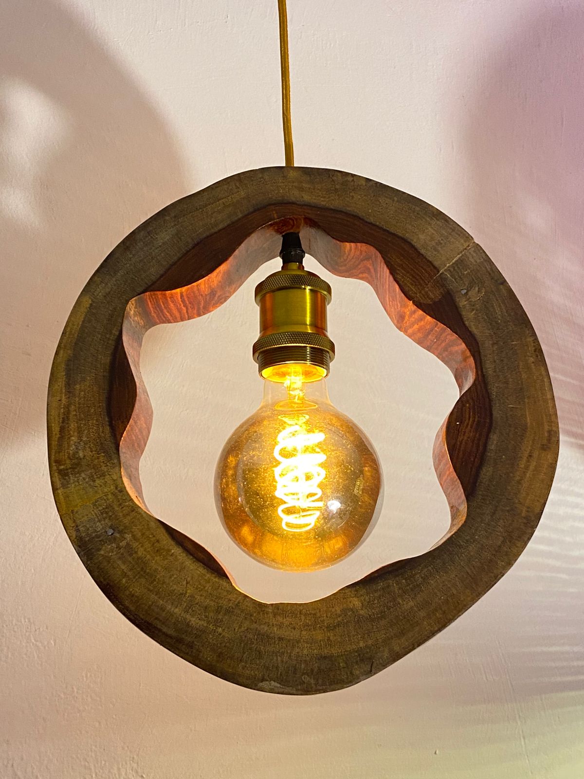 Artistic Sheesham Pendant Lamp