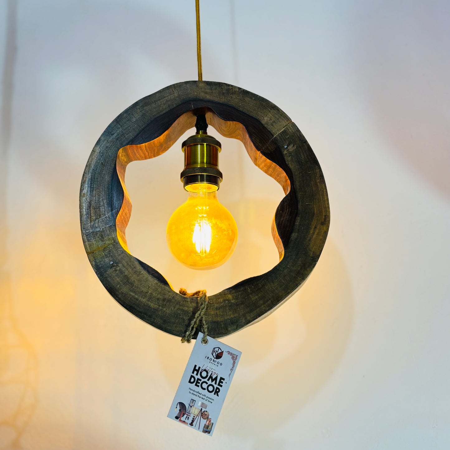 Artistic Sheesham Pendant Lamp