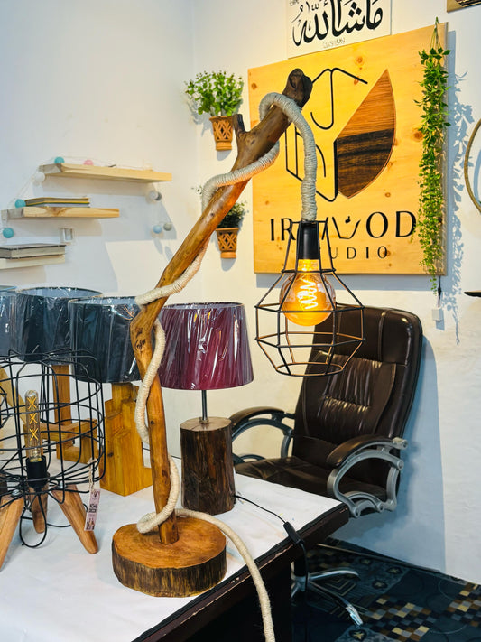 Wood Accent Floor Lamp (small)