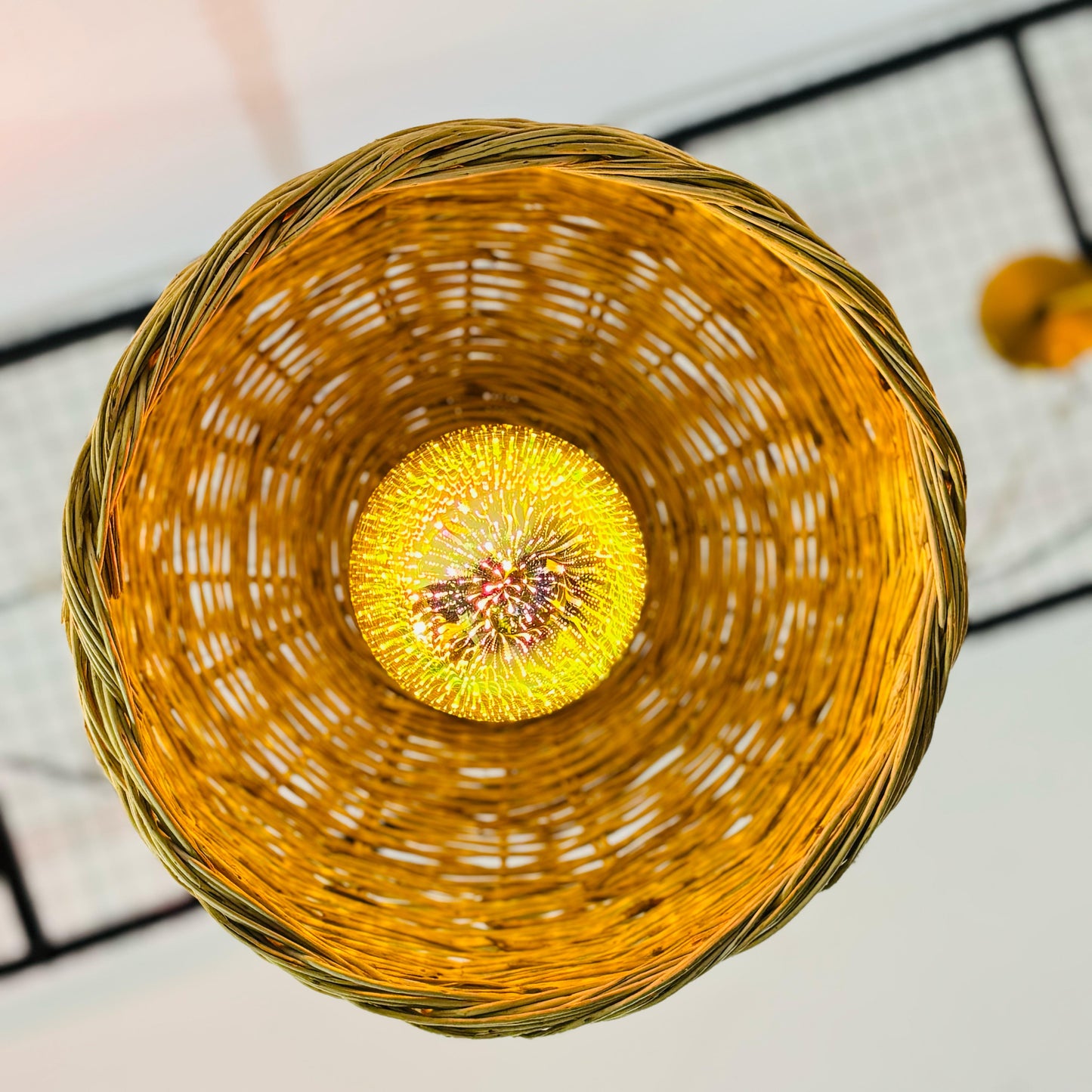 Vintage Rattan Light