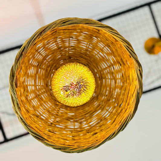 Vintage Rattan Light