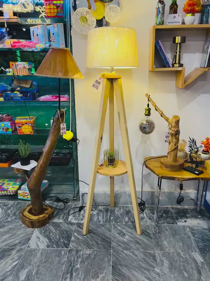 Tripod Shelf Lamp