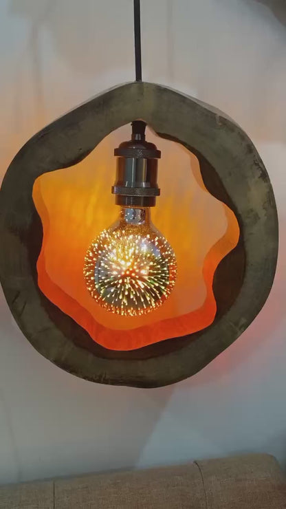 Artistic Sheesham Pendant Lamp